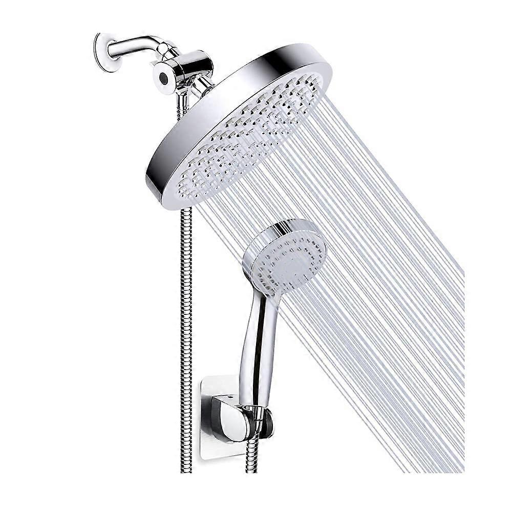 Hand Showers Shower Head, Pressure Rainfall and Hand Shower, 3Mode, Replaceable Hoses and Brackets, Tub Model A