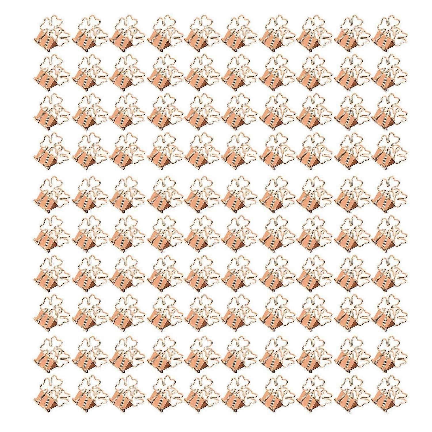 2025 Latest Model 100pcs Flower Shape Binder Clips Strong Clamping Force