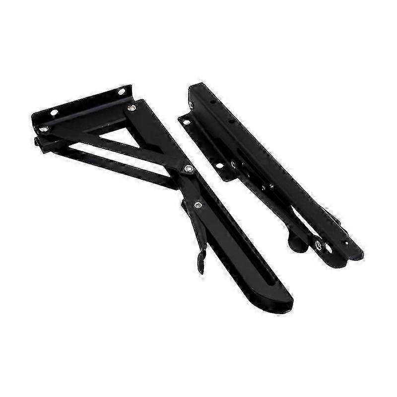 Heavy Duty Folding Shelf Bracket Metal Wall Mounted Triangle Shelf Bracket Sturdy Locking Hinge for RV Table Bench
