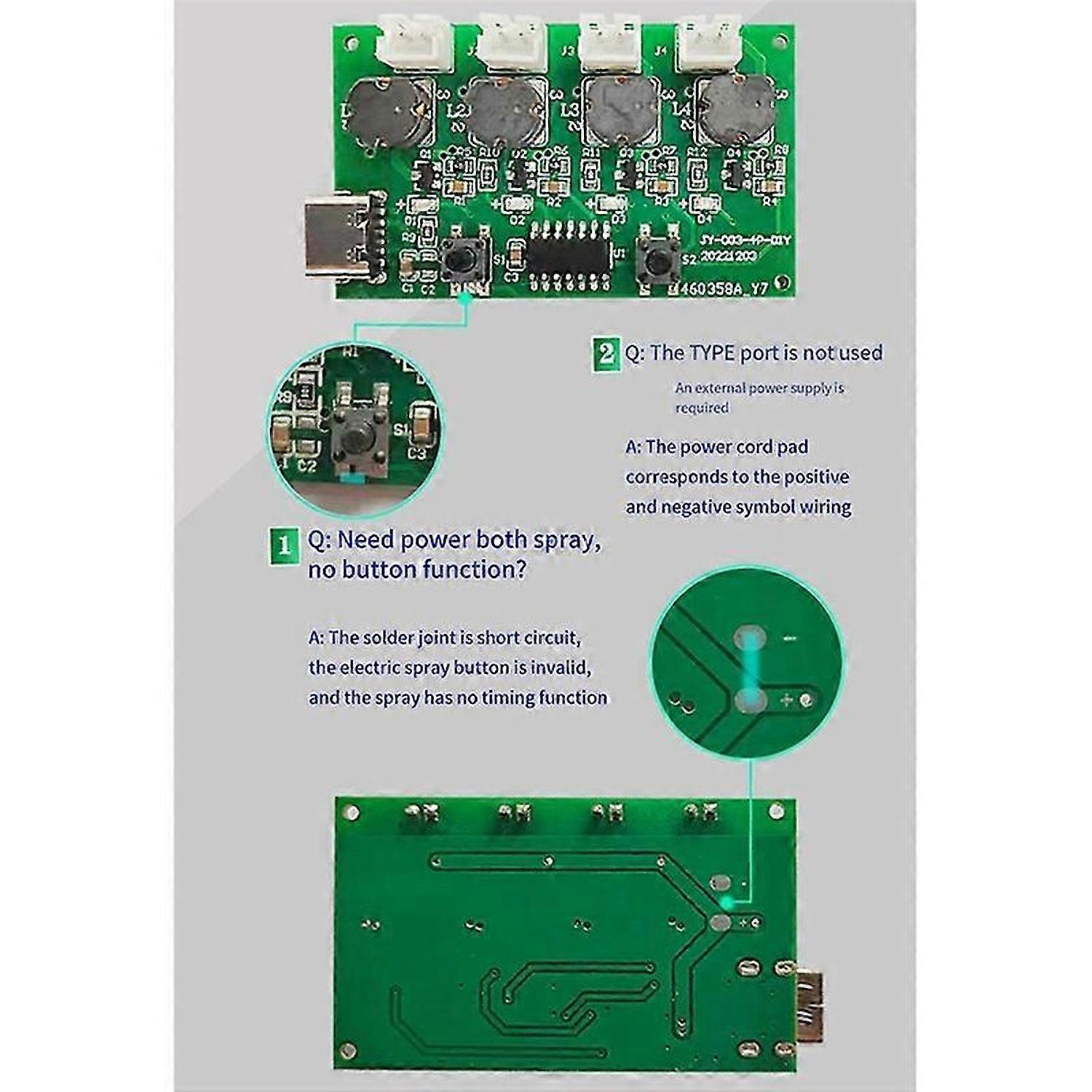 Four- Humidifier Module Control Board Atomizer Driver Board, A
