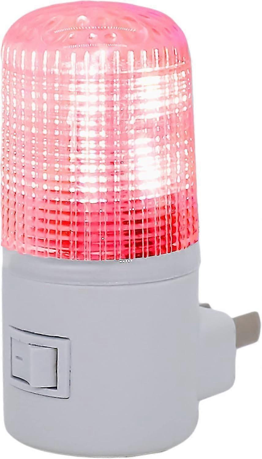 ضوء الليل LED الأحمر. قم بتوصيل الضوء الليلي بمفتاح يدوي. تشغيل ضوء الليل