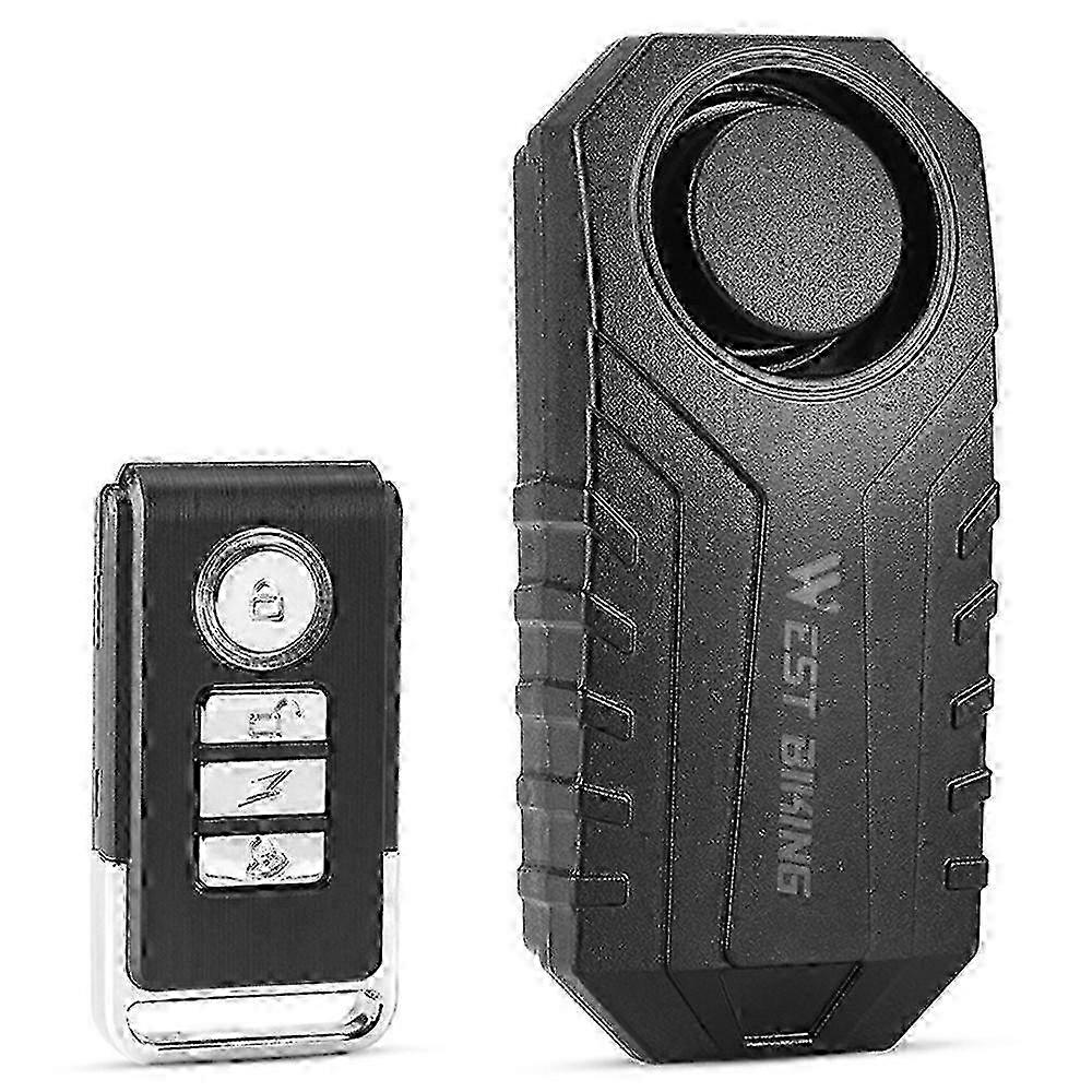Wireless Bicycle Alarm YP0706052 113dB Anti Theft Waterproof Remote Control Alarm