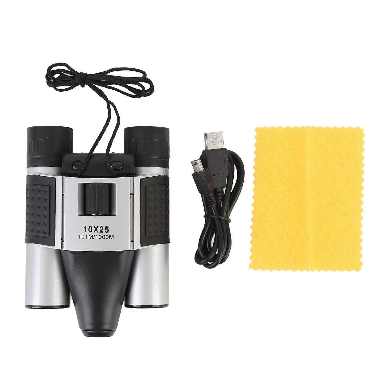 10X25 Digital Zoom Binoculars with Camera Video Recording Card Reader Support 32GB HD Binoculars for Bird Watching Outdoor
