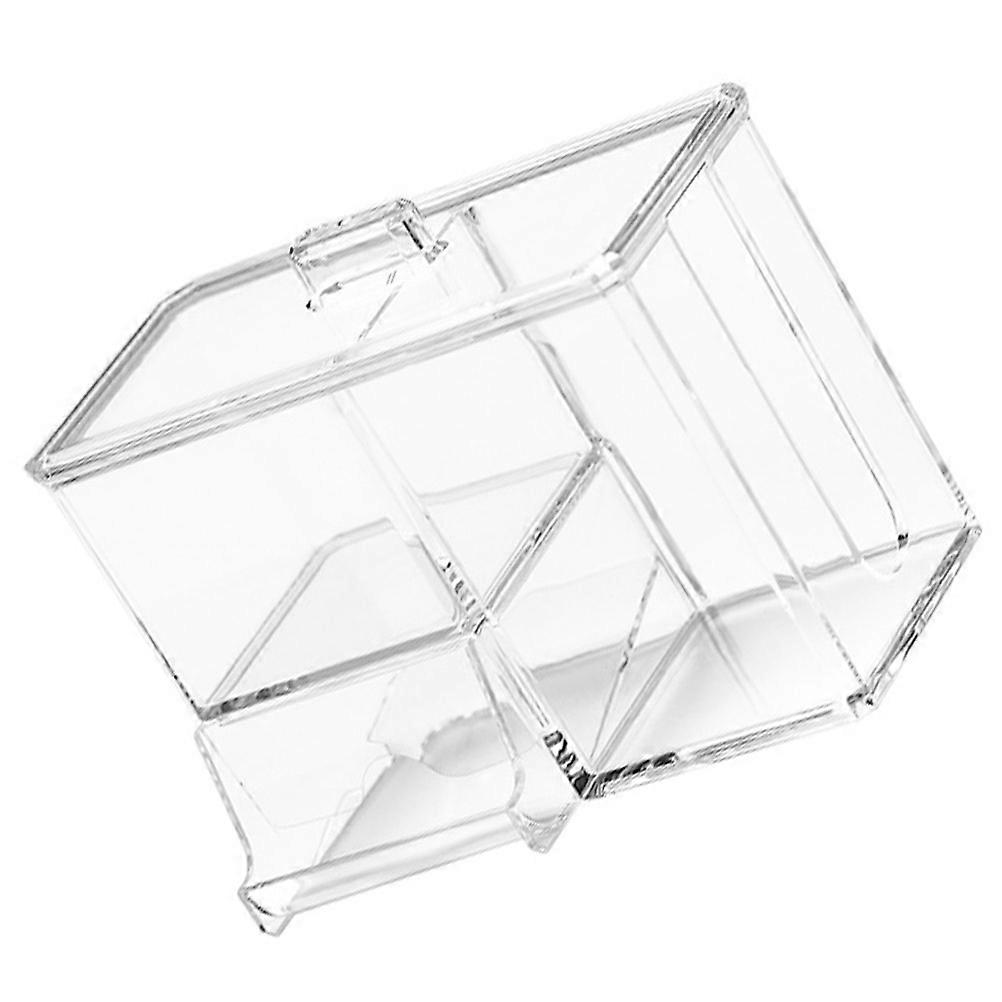 Cotton Swab Storage Box for Storage Use 1Pcs Desktop Cotton Pad Organizer