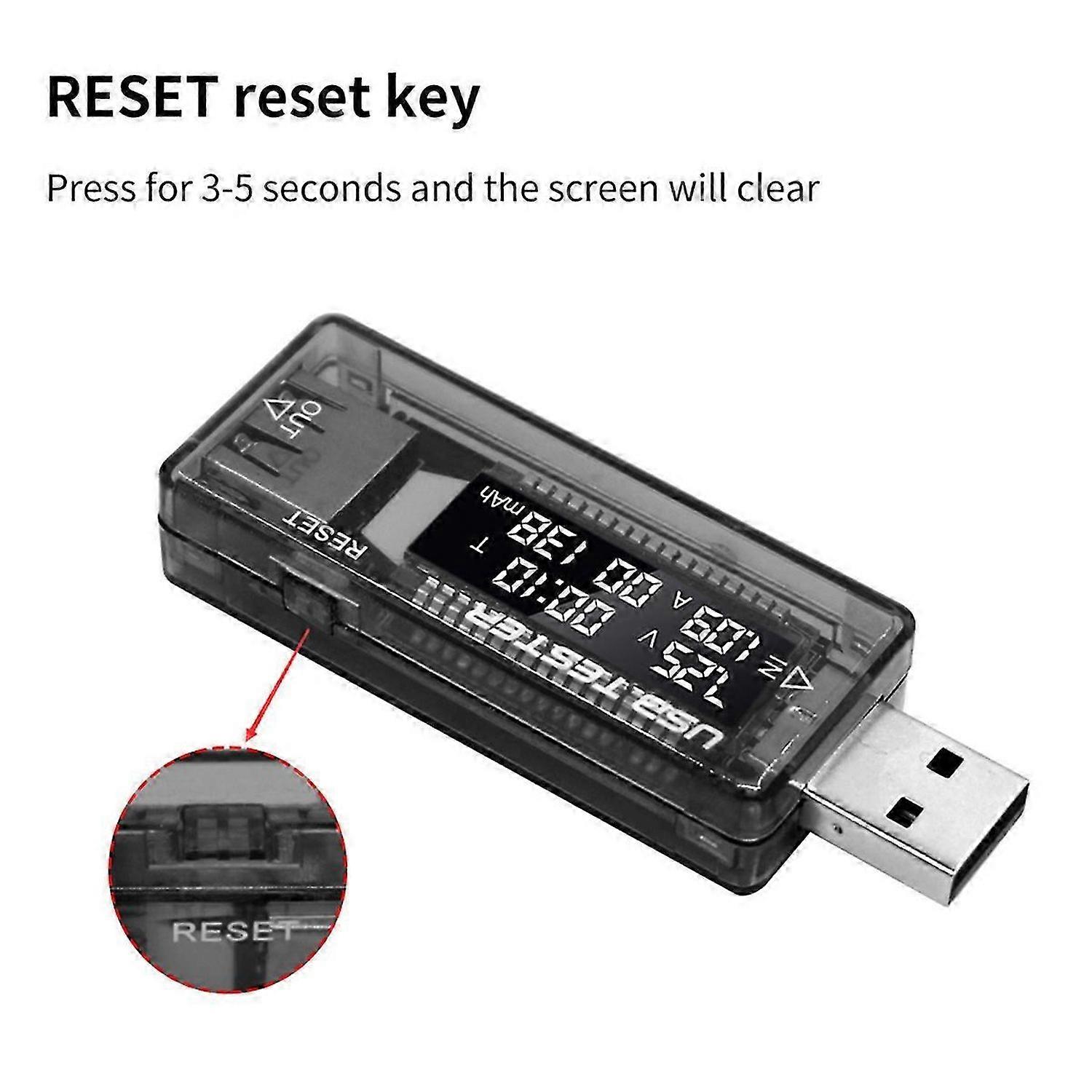 USB Tester Current Voltage Charger Capacity Tester Volt Meter Display USB Current Voltage Test Card