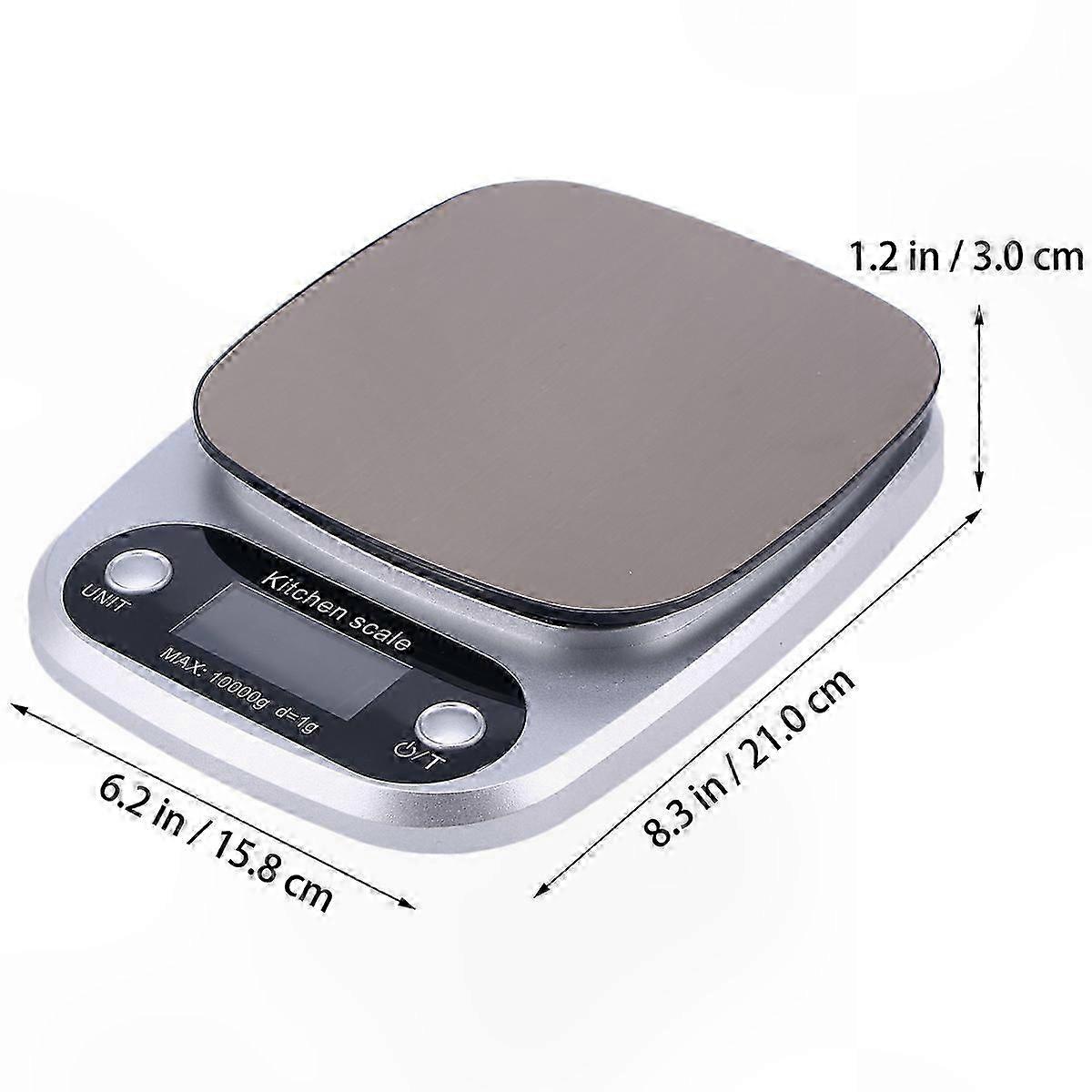 Digital Kitchen Scale with High Precision Sensors for Weighing Ingredients 1 Pack Portable Food Scale