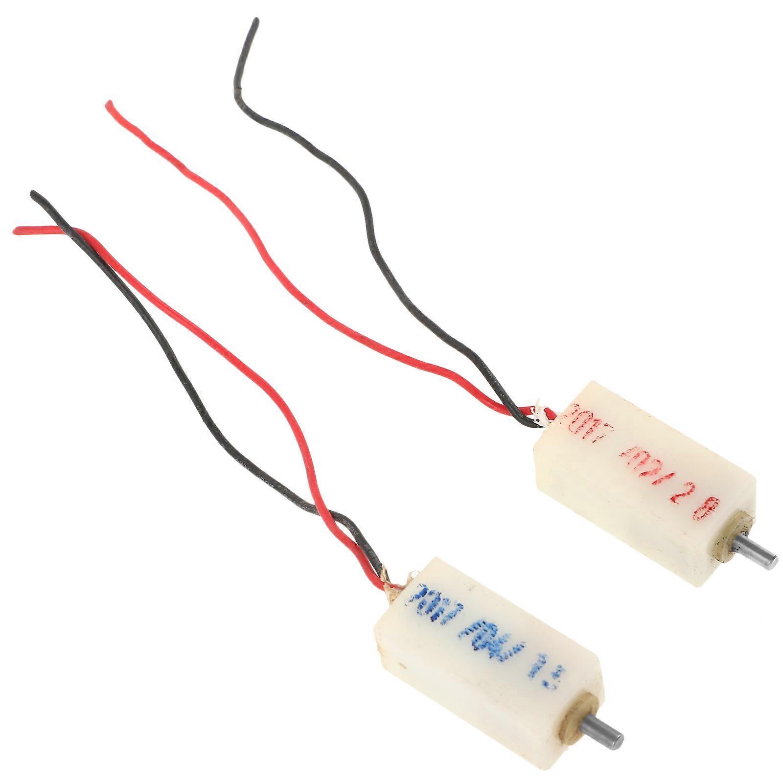 Speed Reduction Geared Motor Micro Motor for Diy Projects Metal Plastic Large Torque 2Pcs