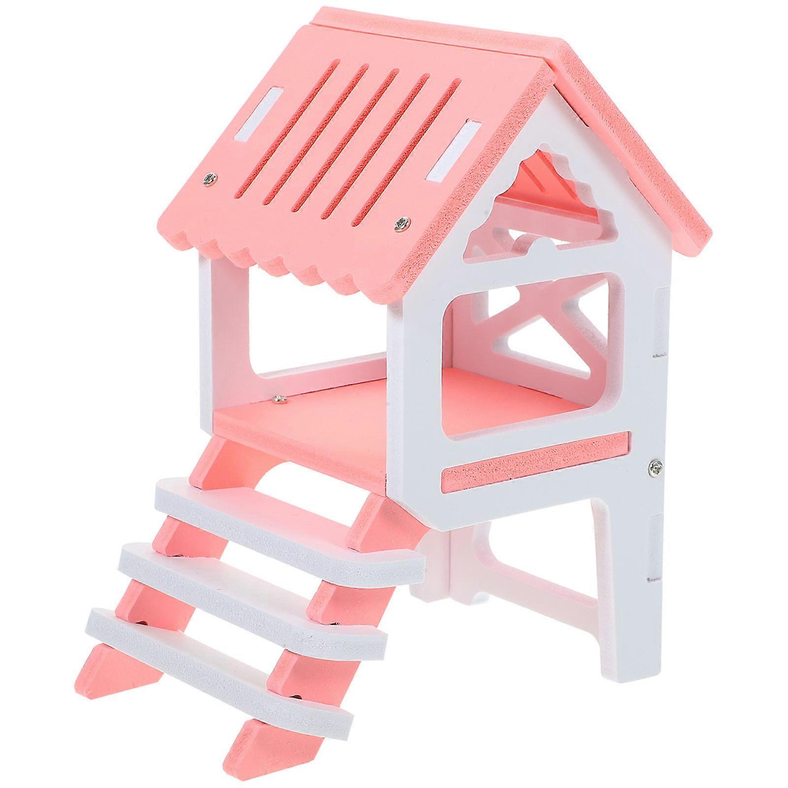 Guinea Pig Hideout Castle with Climbing Ladder for Hamster 3Sets