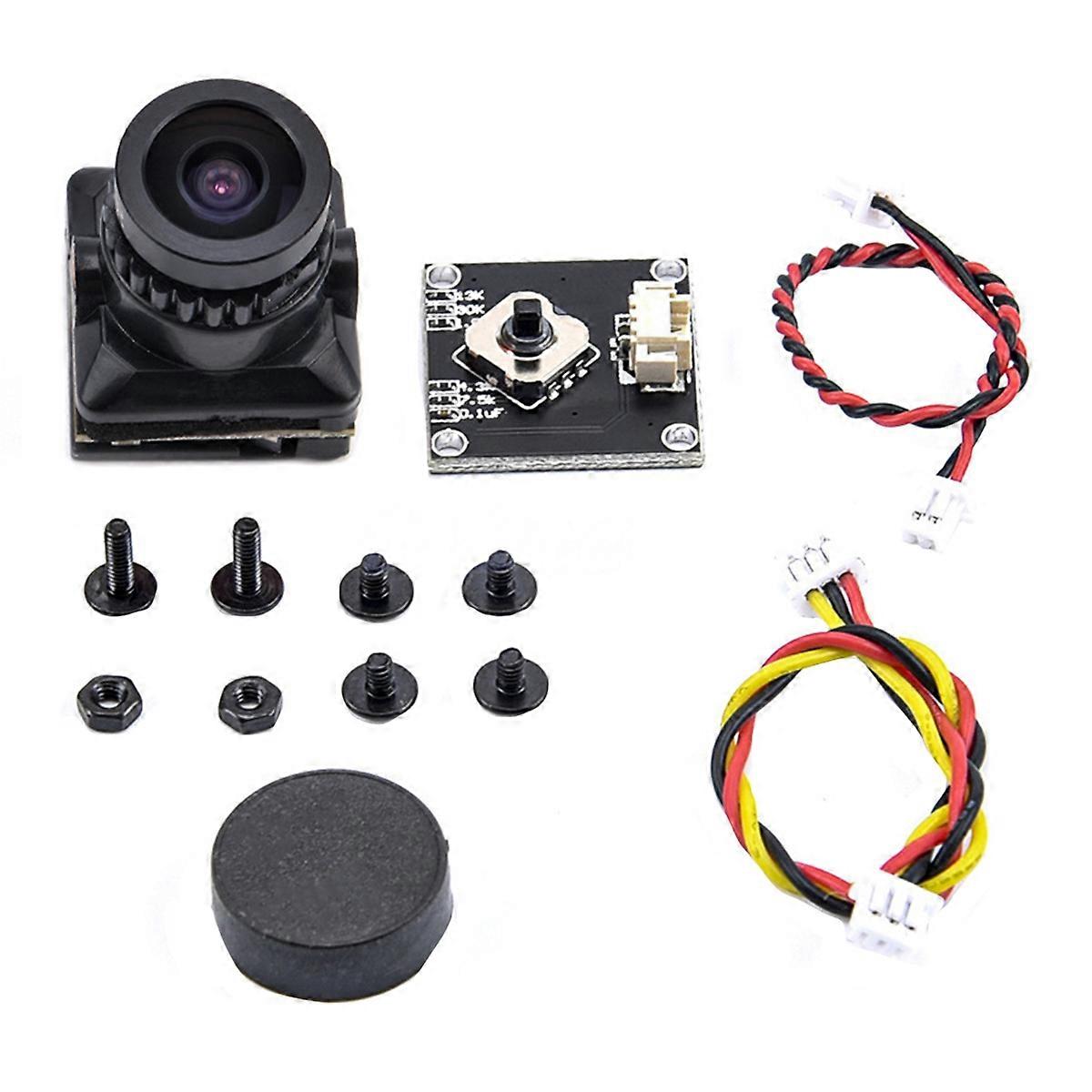 FPV Camera HD 1500TVL 2.1MM Wide Angle for FPV RC Racing,Black