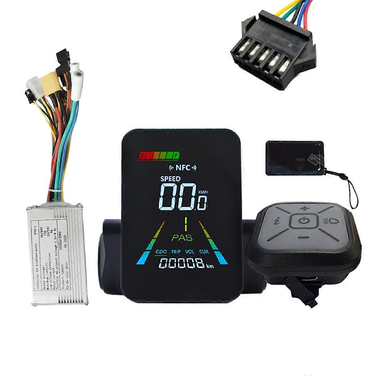 F3 E-Bike NFC Speedometer E-Scooter NFC Color LCD Display SM5PIN