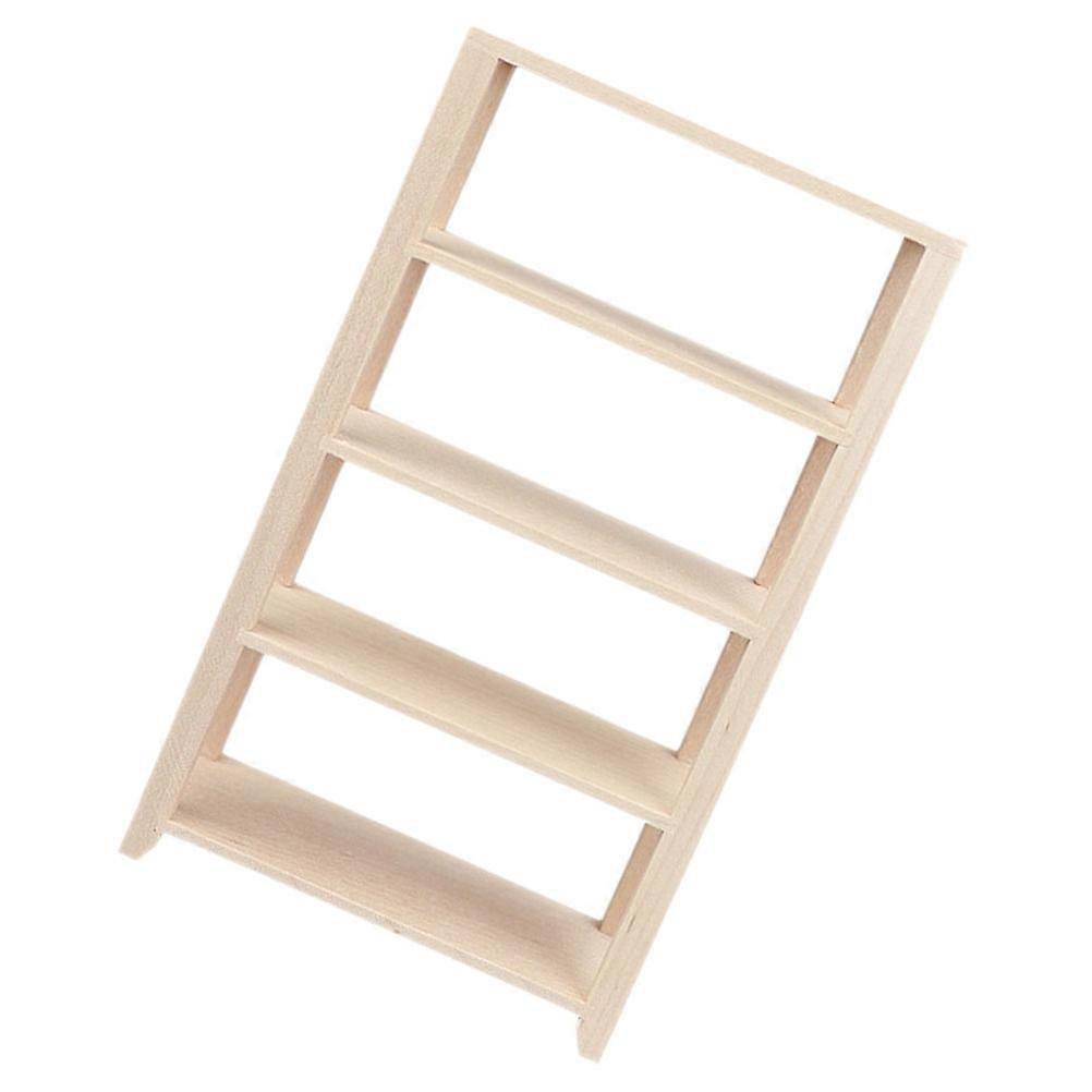 Miniature Wooden Doll House Bookshelf for Home Use 3Pcs Pack