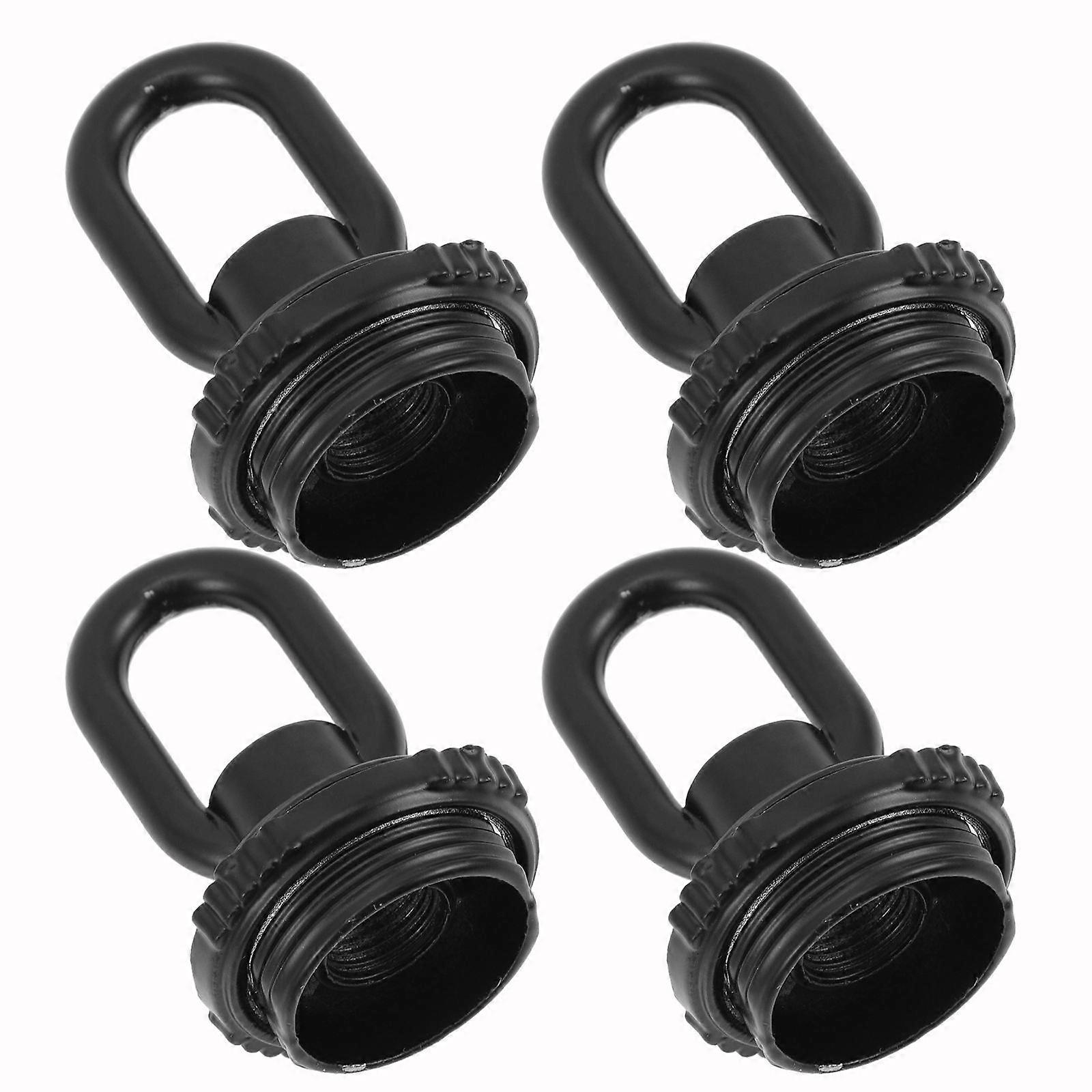 Black Ceiling Hooks for Pendant Lamp Base Loop Holder 8Pcs Metal