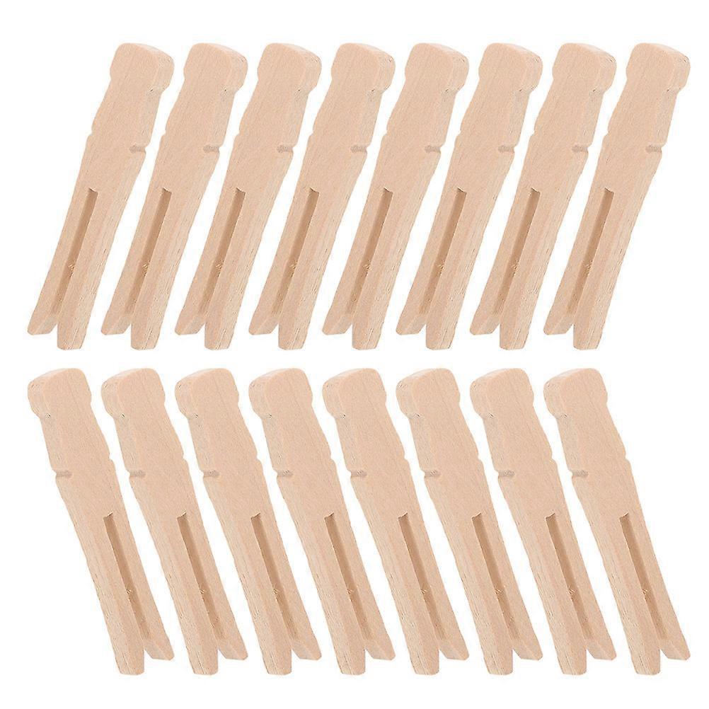 Wooden Clothespins 300Pcs Designed For Home Decoration And Quilt Drying With Strong Spring Mechanism In Light Yellow