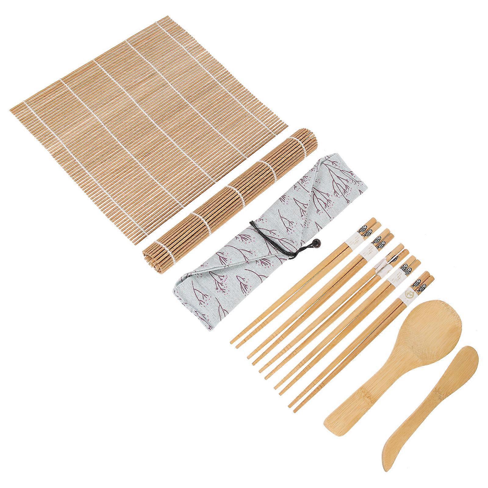 Sushi Making Utensils Sushi Rolling Mat Cooking Activities Assorted Color Practical Sushi Mat 1 Set