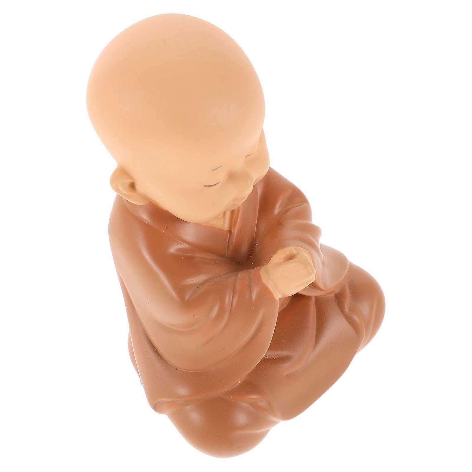 Zen Inspired Mini Buddhas Car Decor For Drivers And To Enhance A Tranquil Environment Made Of Durable Resin Material In 1Set