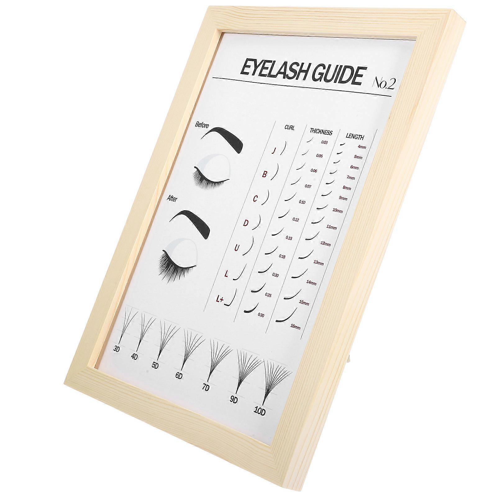 Eyelash Art Wooden Display Board for Decoration 4Pcs Set