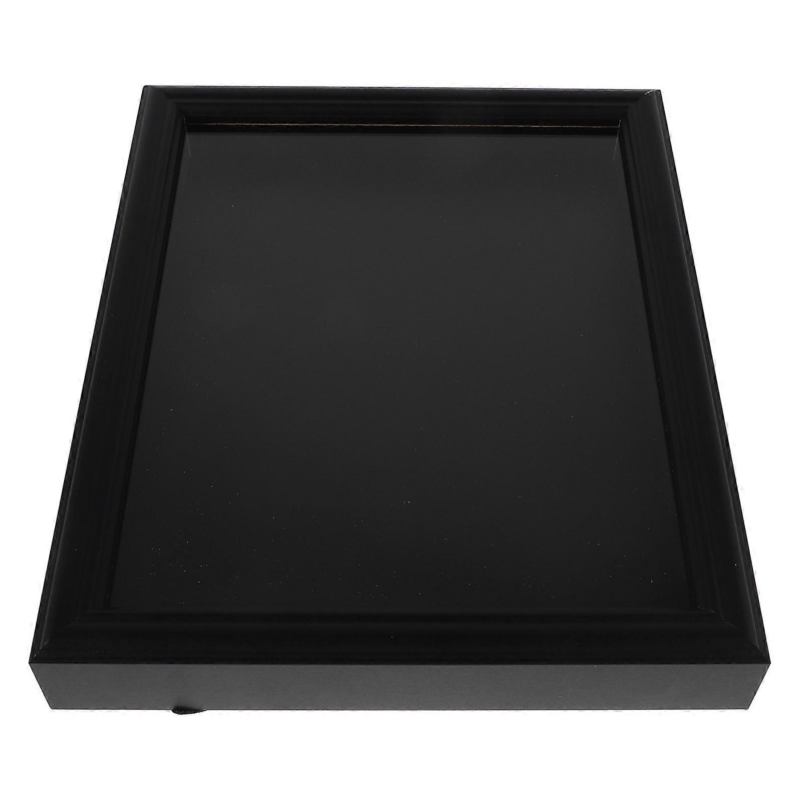 Flag Display Case Wooden Storage Box for Veterans 2Pcs with Glass