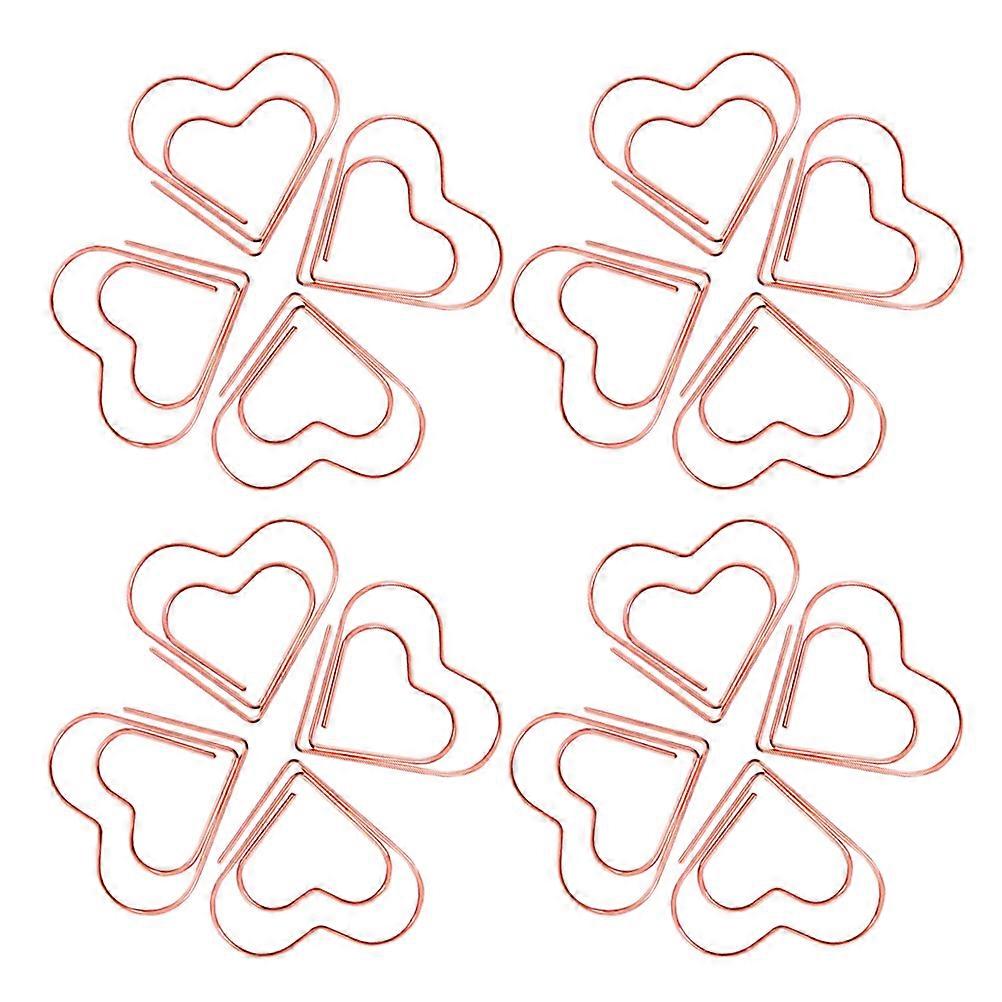Cute Heart Shaped Paper Clips 300 Pcs Ideal For Document Sorting And Page Marking In Office Or Home