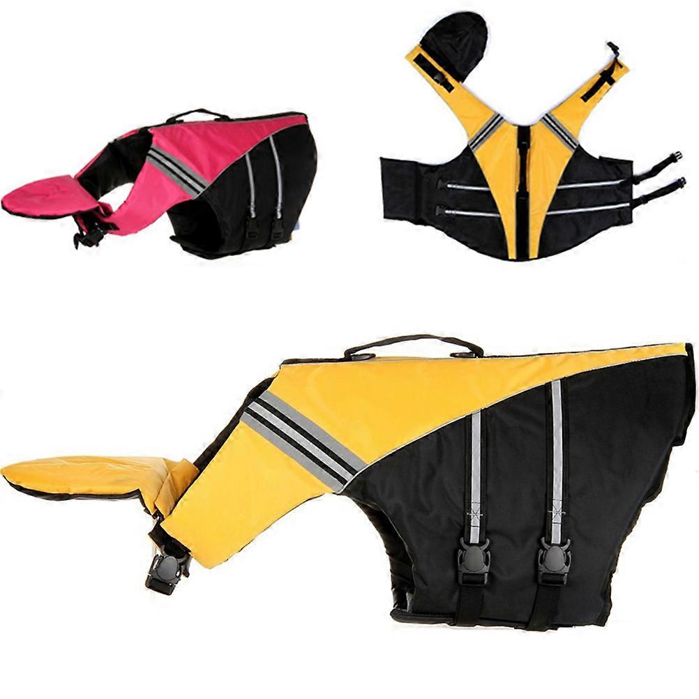 Durable Jacket Adjustable For Water Activities Size XS Yellow Designed For Pet Owners With 2Pcs