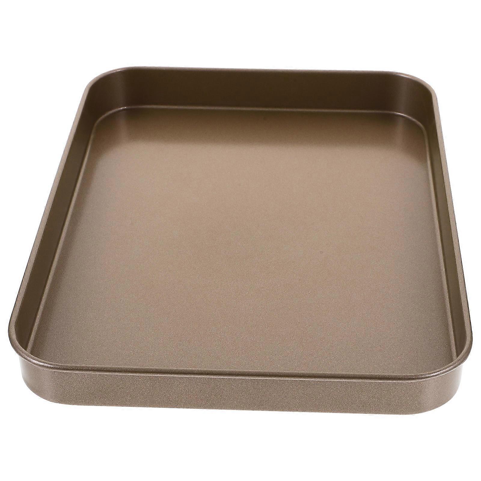 Fruit Serving Tray Metal Dessert Plate for Storage 3Pcs Aluminum Rectangular