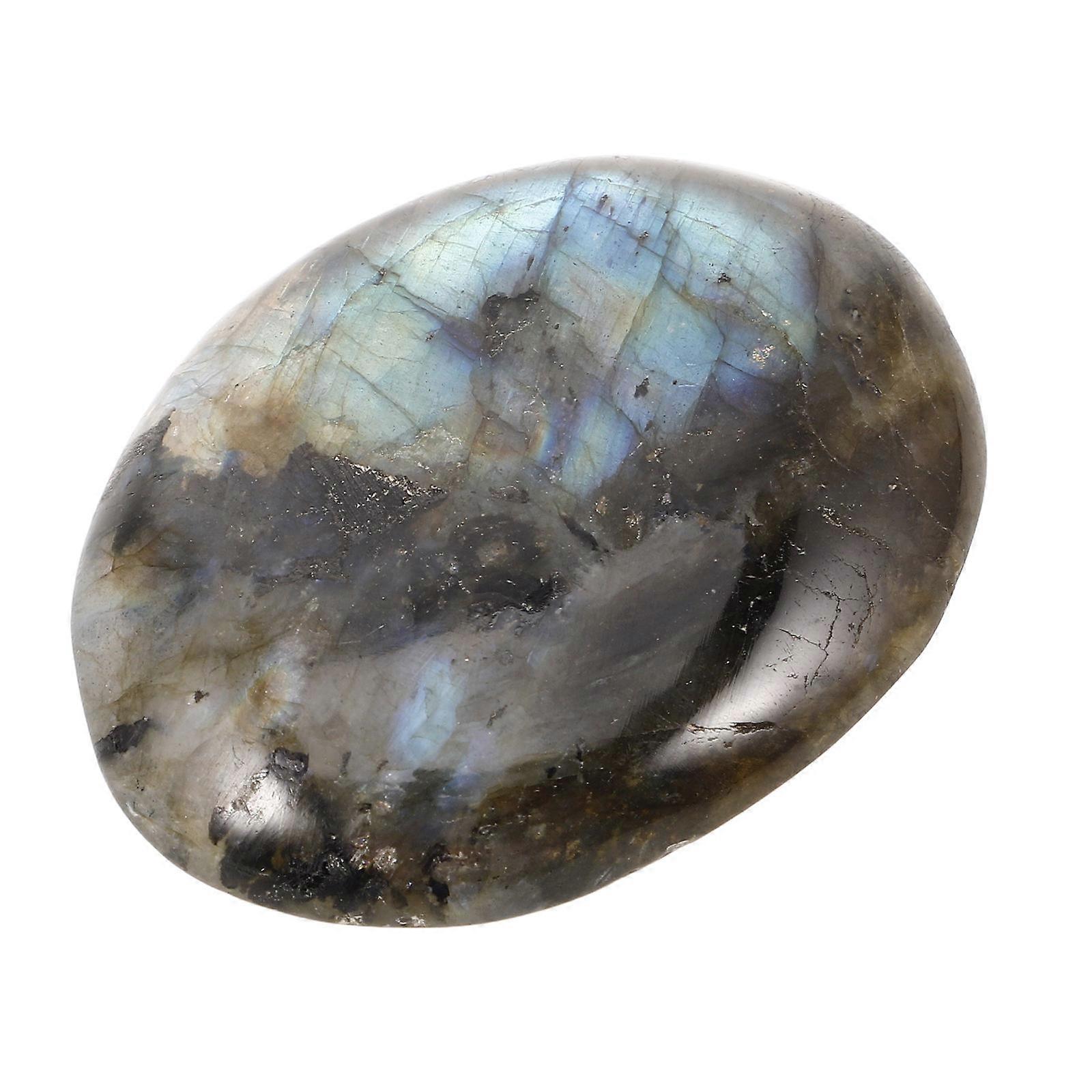 Blue Labradorite Meditation Stones for Energy Balancing 4Pcs Palm Set