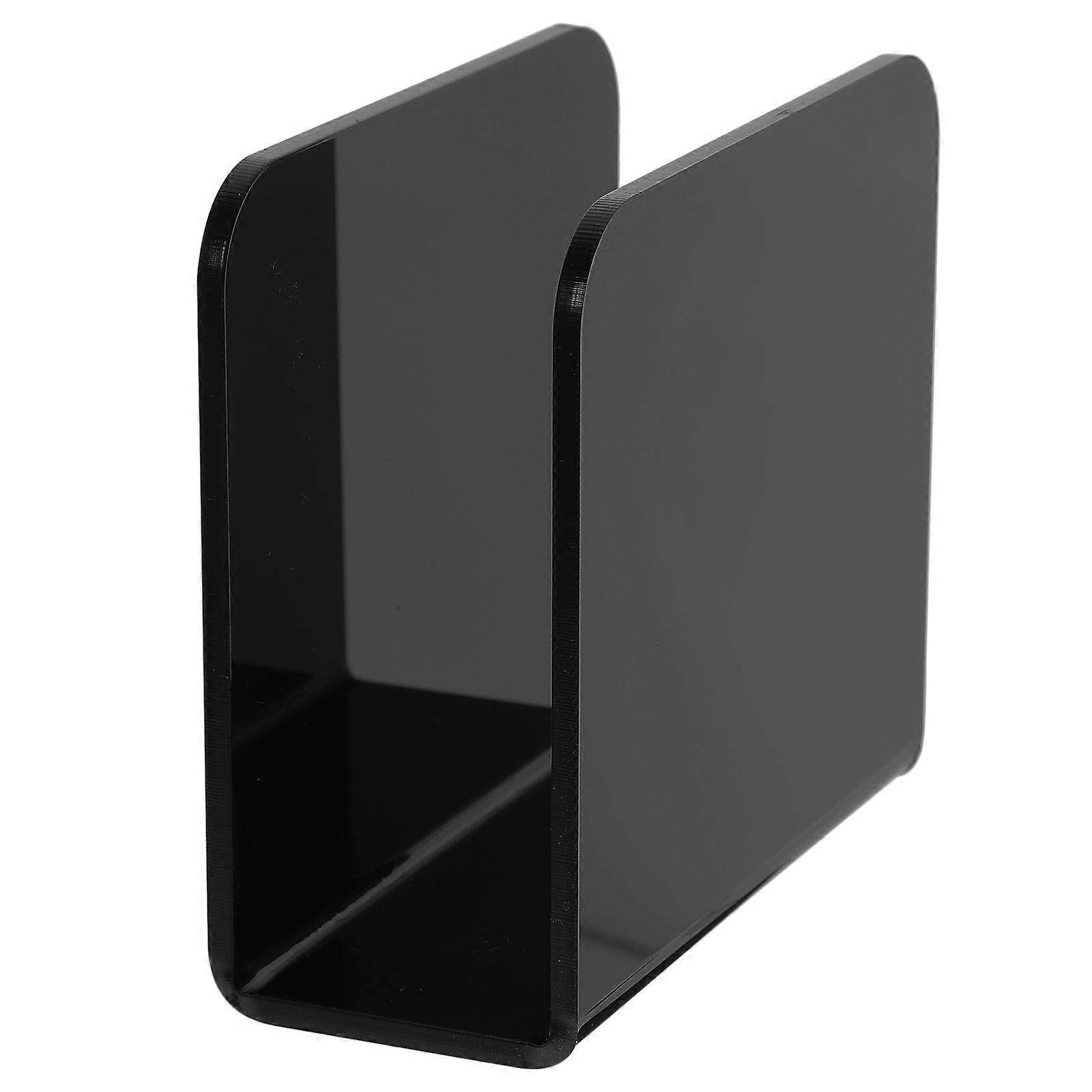 Dinner Table Acrylic Napkin Holder 2Pcs Black Tissue Organizer