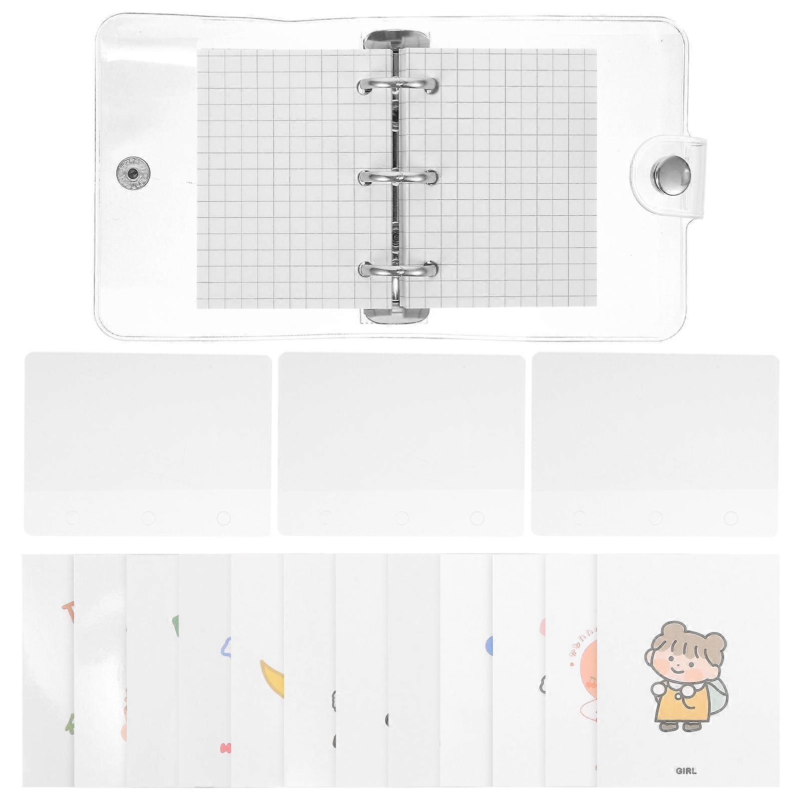 Small Notepad Loose-Leaf Notebook for Writing Use 3Sets Lovely Mini Binder