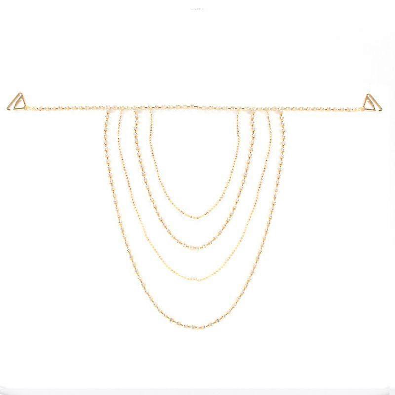 Mekkotarvikkeet elegantti morsian häät strassi olkaketju monikerroksinen