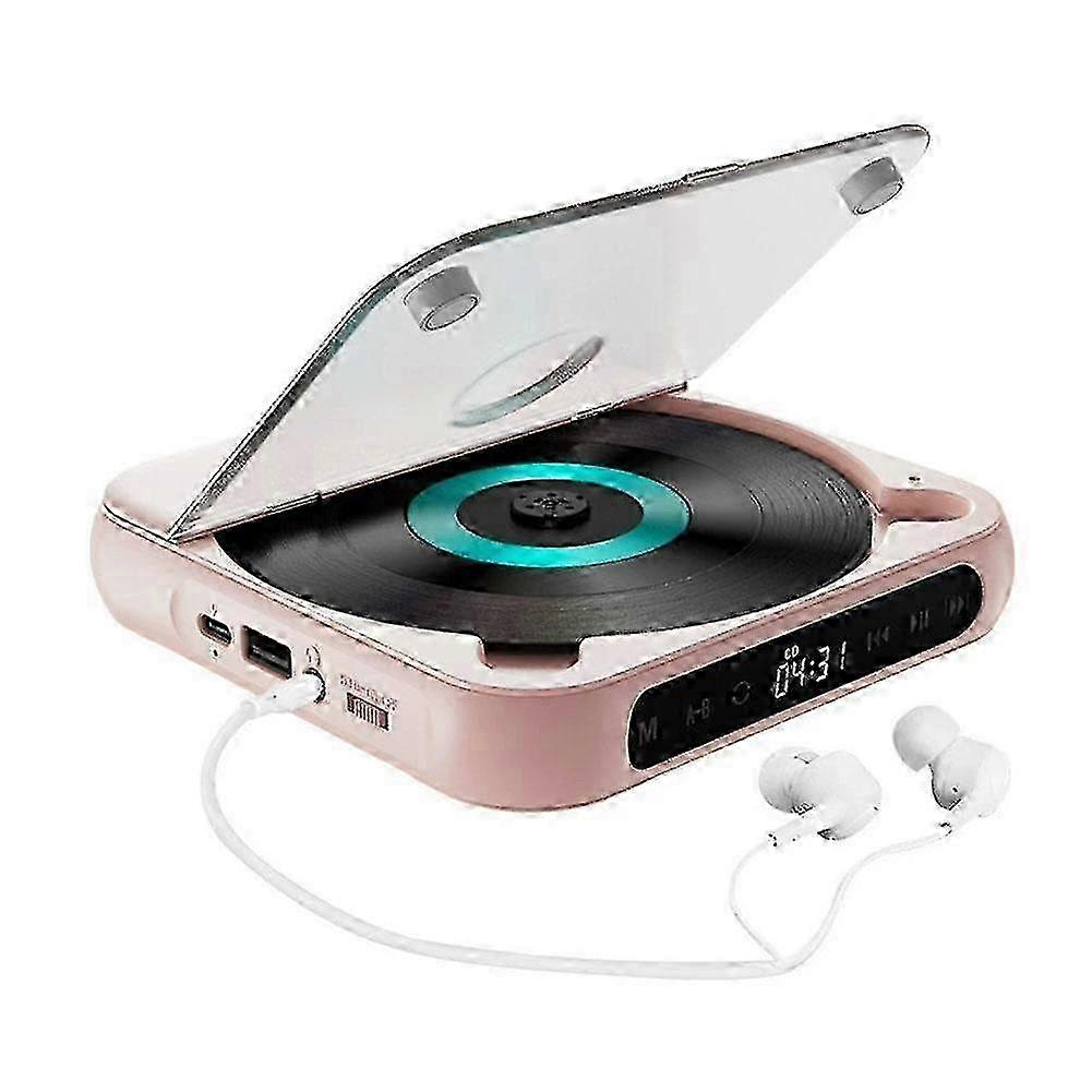 Portable CD Player Bluetooth Speaker Stereo Player Student English Repeater
