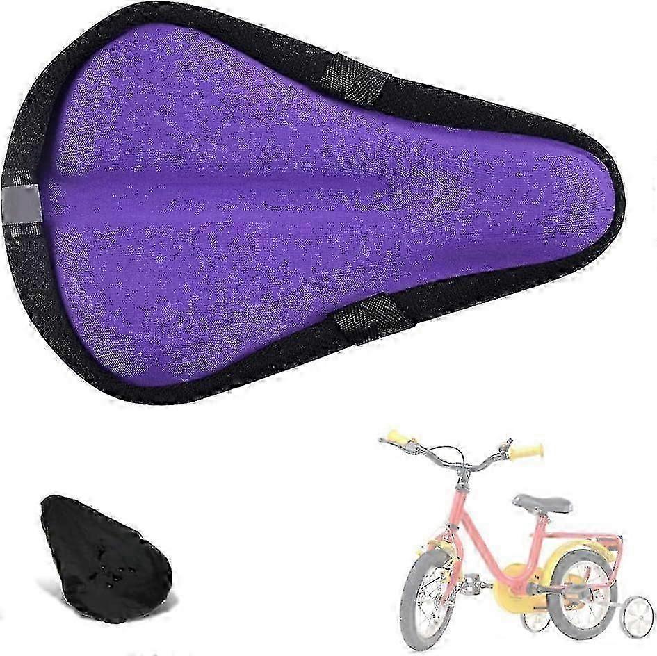 Purple Extra Soft Memory Foam Bicycle Seat Cover with Breathable Gel Cushion Measuring 9'x6'