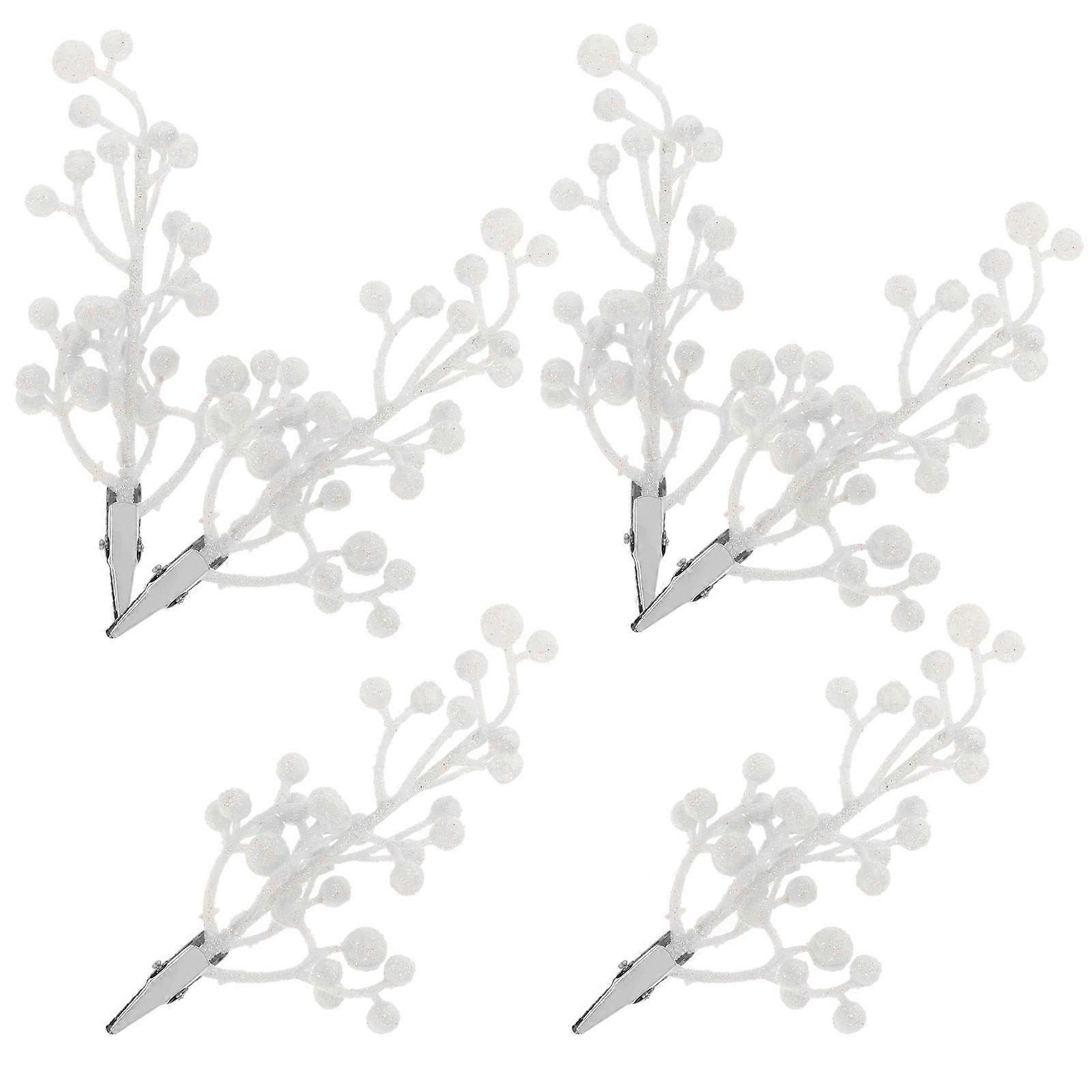 Christmas Tree Ornaments Artificial Berry Stems for Decoration 30Pcs