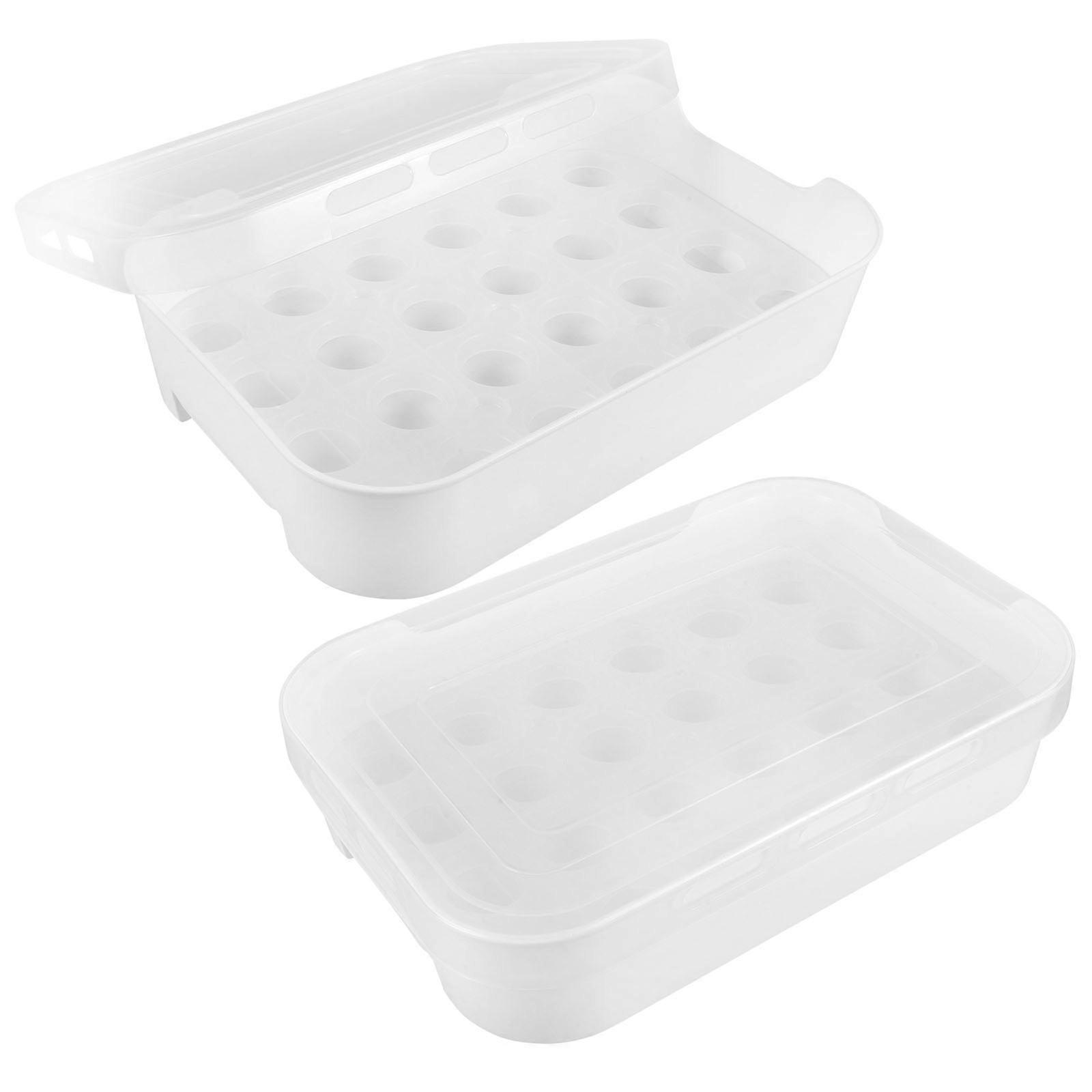 Egg Crates For Fresh Eggs Stackable Egg Holder White 32.00X22.00X7.50CM Storage 2Set