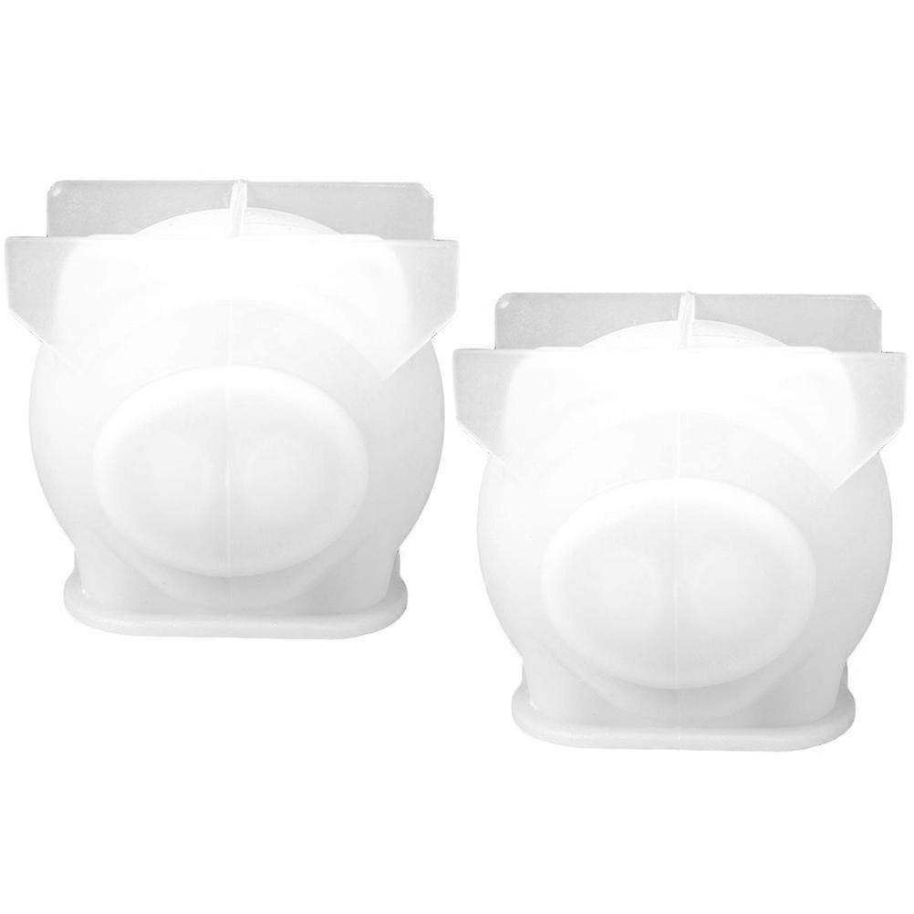 Pig Resin Molds Silicone Pig Shaped Molds for DIY Craft Making 6Pcs