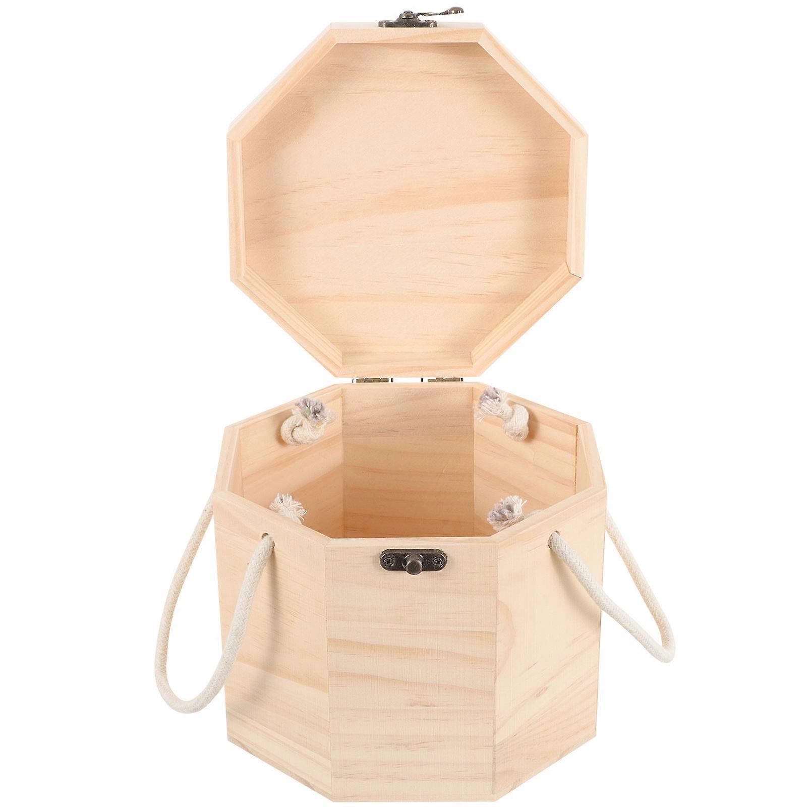 Khaki Wooden Tea Canister Storage Jar For Home Use To Keep Contents Dry 1Pack