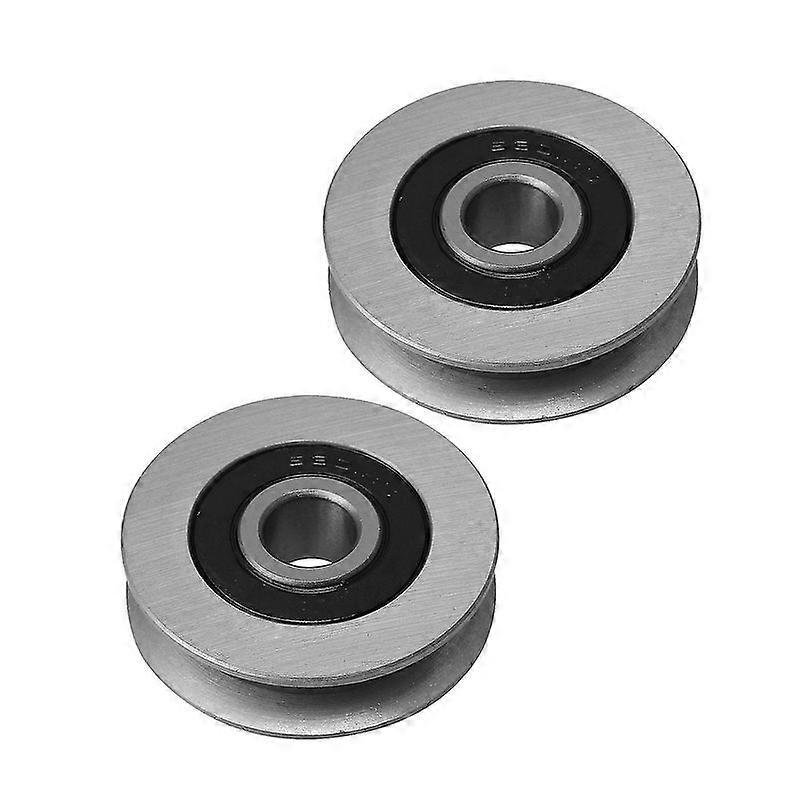 Poulies neuves, poulies à gorge en U (2 pièces), diamètre 50 mm, capacité de charge 512 kg