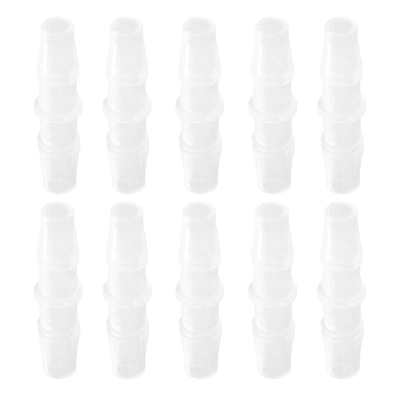 10Pcs Hose Fitting PP Tube Connector Joint Equal Diameter Straight Through Set Kit 4.84.8
