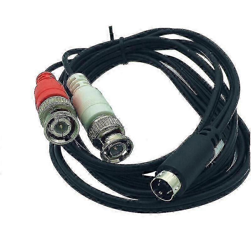 S-video 4pin Male Plug To Two Bnc Male Plug Y Splitter Connector Adapter Cable Cord 25cm/1.5m