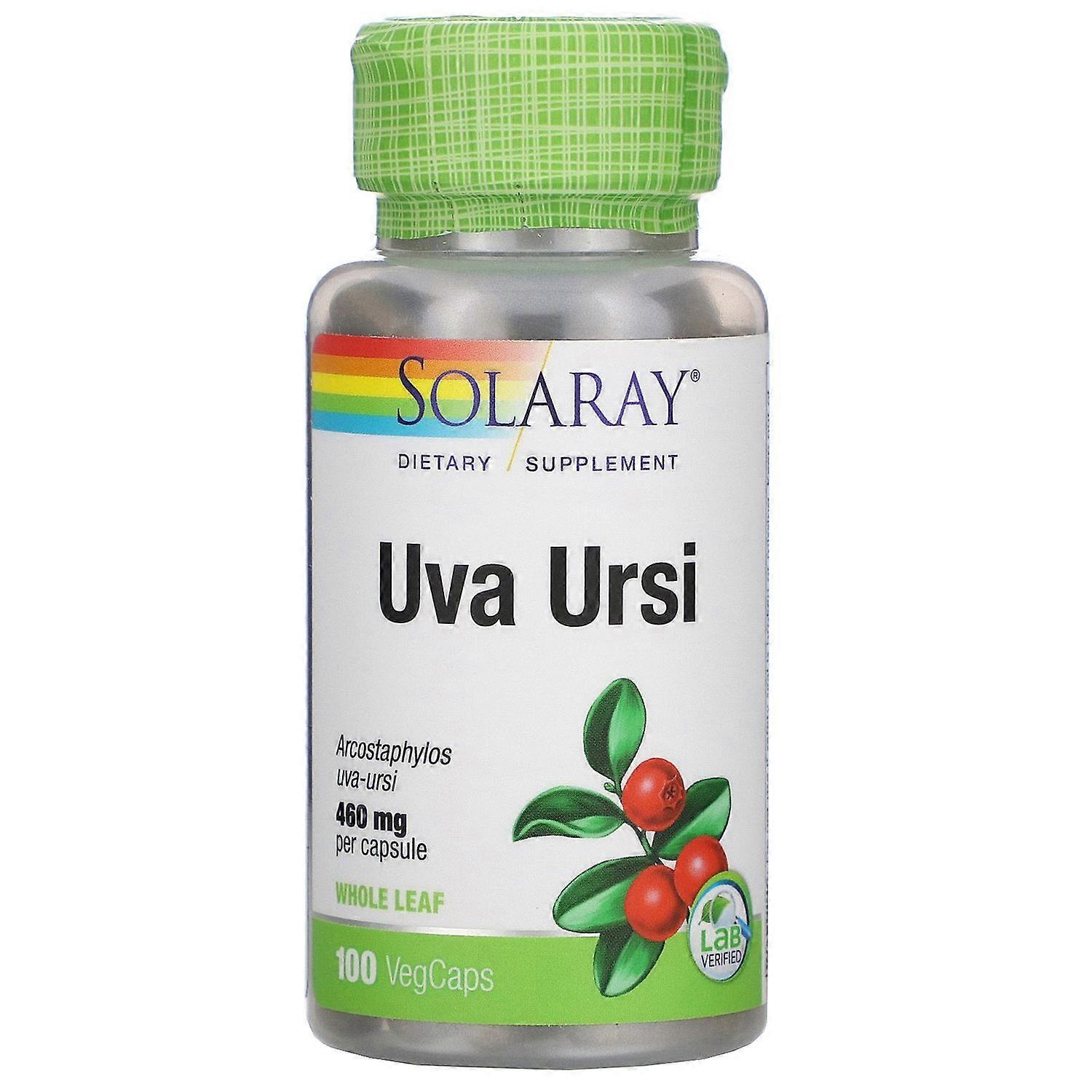 Solaray, Uva Ursi, 460 mg, 100 VegCaps