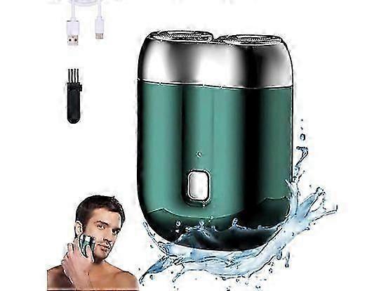 סכין גילוח חשמלי לגברים, 2025 מכונות גילוח מיני חשמליות חדשות לגברים, מכונת גילוח חשמלית קומפקטית נטענת עמידה למים, מכונת גילוח גילוח ראש כפול