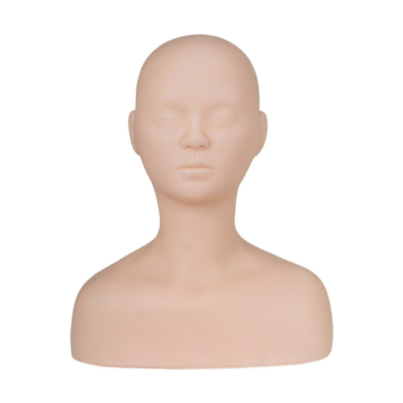 Training Mannequin Eye Lashes Flexible Makeup Head for Training Salon Makeup