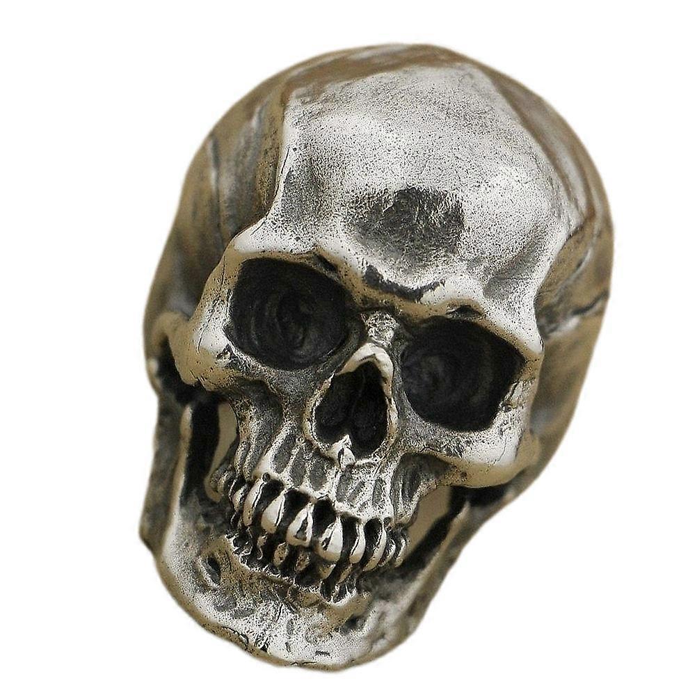 Ring Skull Ghost Head Skull Ring for Decoration in Silver Alloy