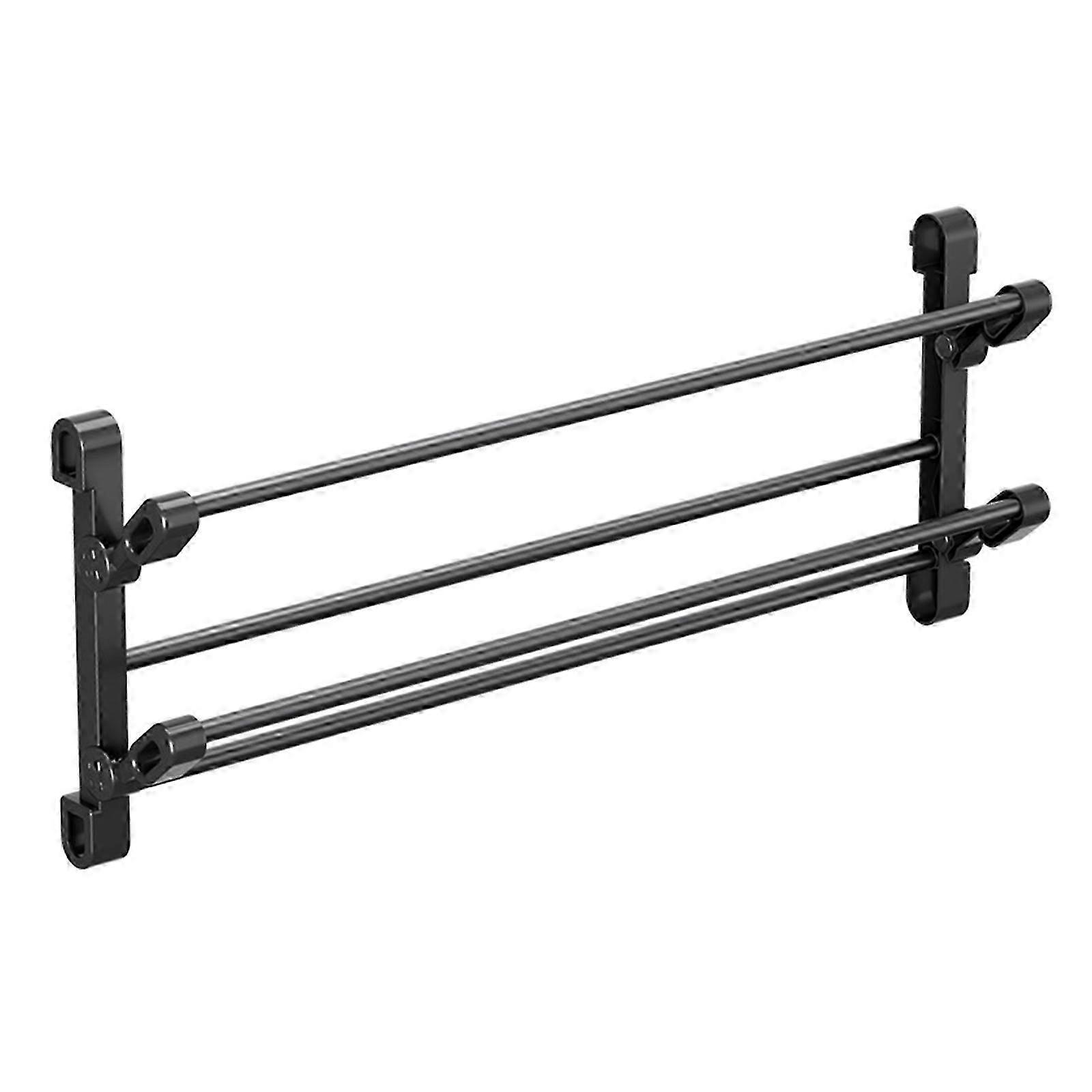 Modern Shoe Organizers 2 Level Foldable Shoe Rack Easy Installation Without Drilling Convenient for Small Space 30CM 26s