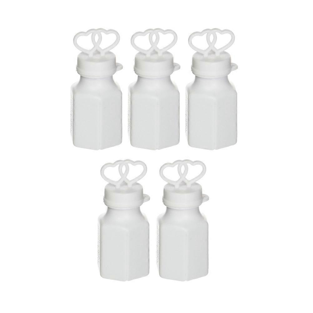 Double Heart Shape Bubble Stick for Wedding Use 96Pcs White