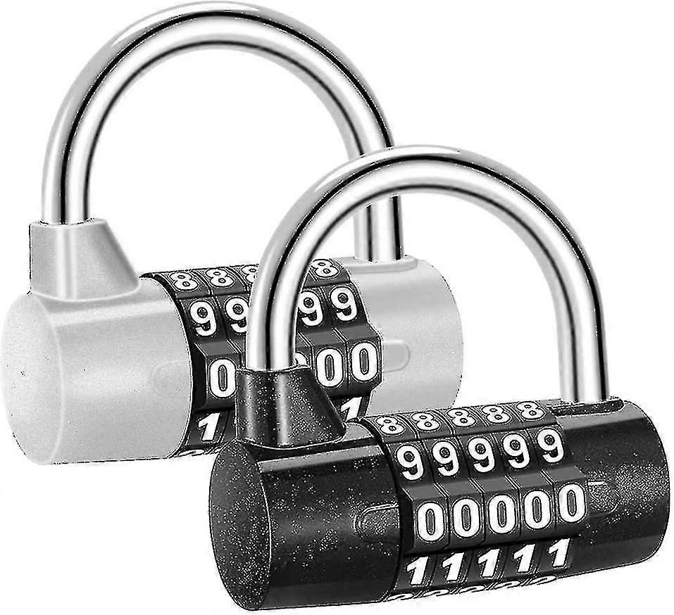 5 digit combination padlock for security 2 pieces