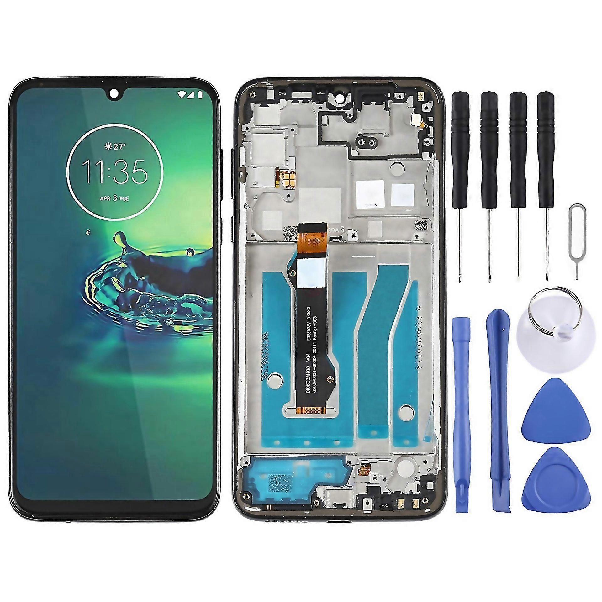 For Tft Lcd Screen For Motorola Moto G8 Plus Xt2019 Xt20192 Digitizer Full Assembly With Frame Black