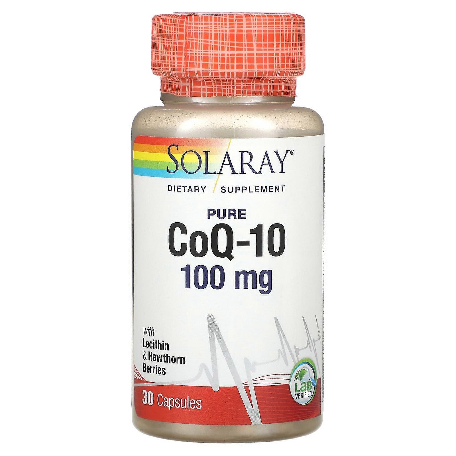 Pure CoQ10, 100 mg, 30 Capsules