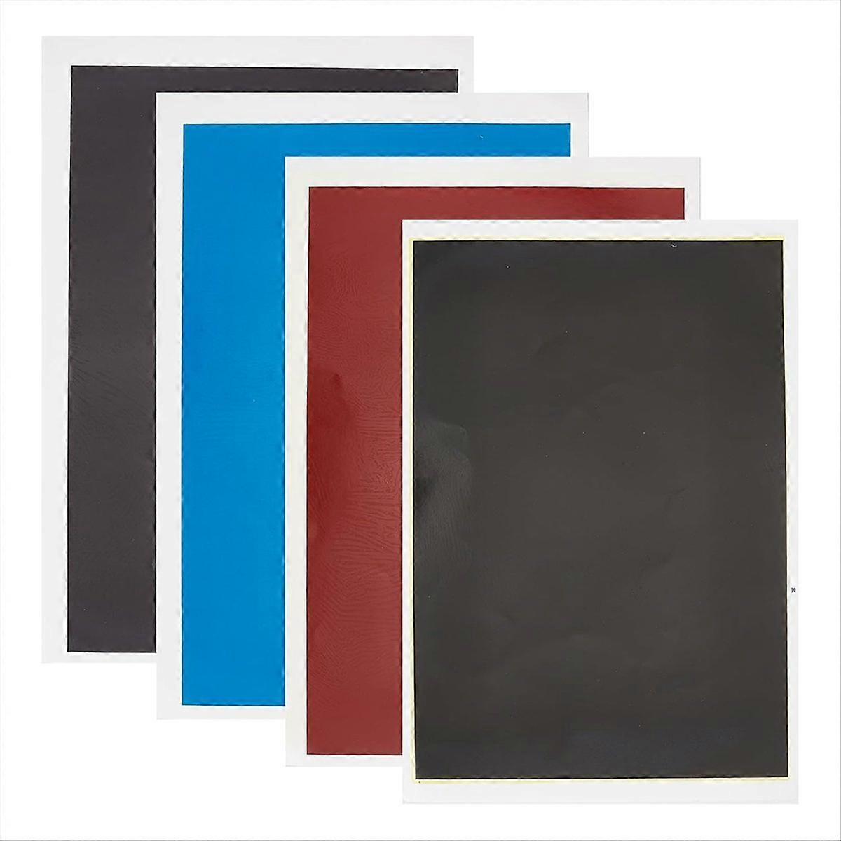 4 PCS Laser Engraving Marking Paper, Laser Dimming Color Paper