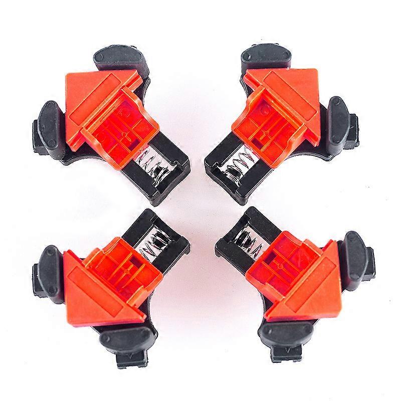 4pcs 90 Degree Angle Clamps Woodworking Corner Spring Right Angle Clips Tools