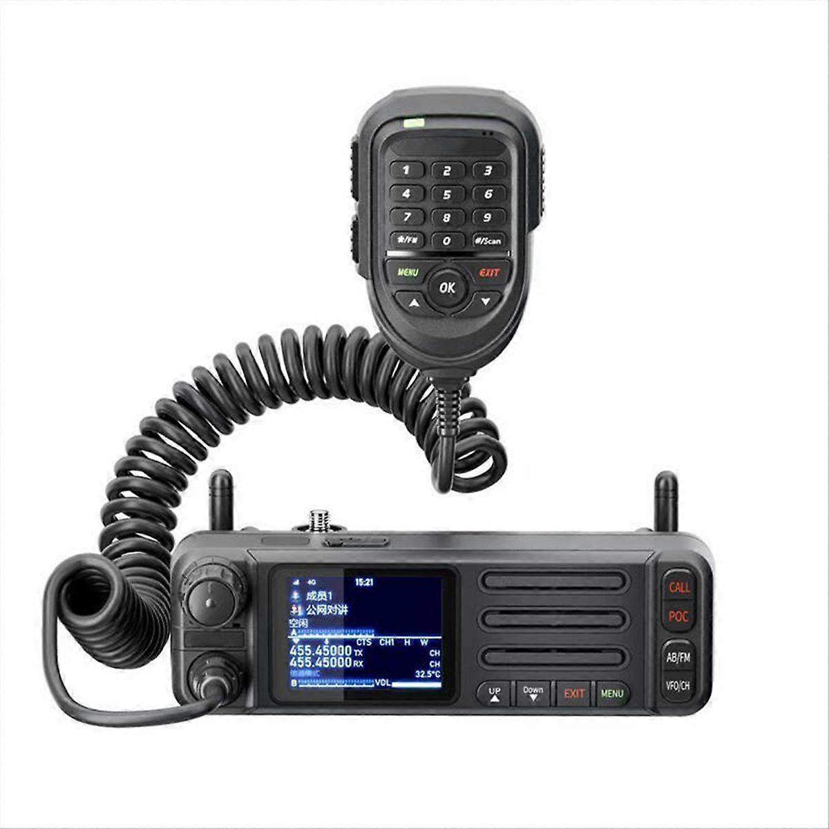 8899 Car Radio 400-470MHz Mobile Radio for Global POC Android WiFi Bluetooth UHF Radio with Microph