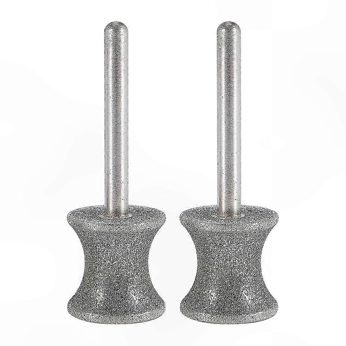 2-Pack Diamond-Coated Pet Nail Grinding Bits for Rotary Tools